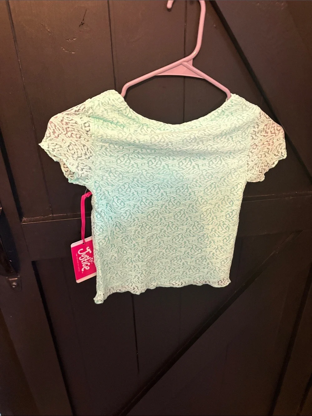 Justice mint lace